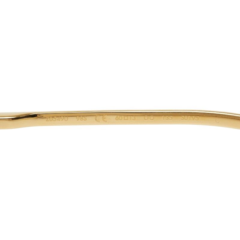 Louis Vuitton Attitude Sunglasses Brown Gold Plated Eyewear