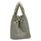 Prada Tote Canapa Grommet Bianco — view 2