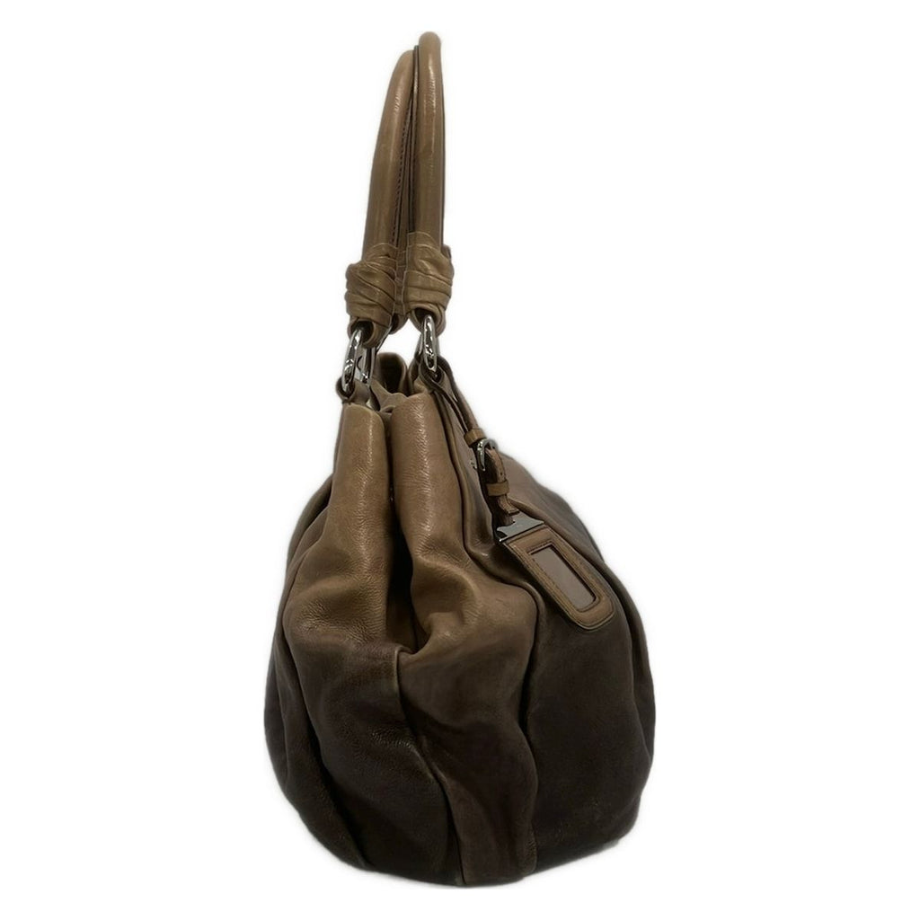 Prada Tote Humorous Fumato Leather Tag Gradation — view 2
