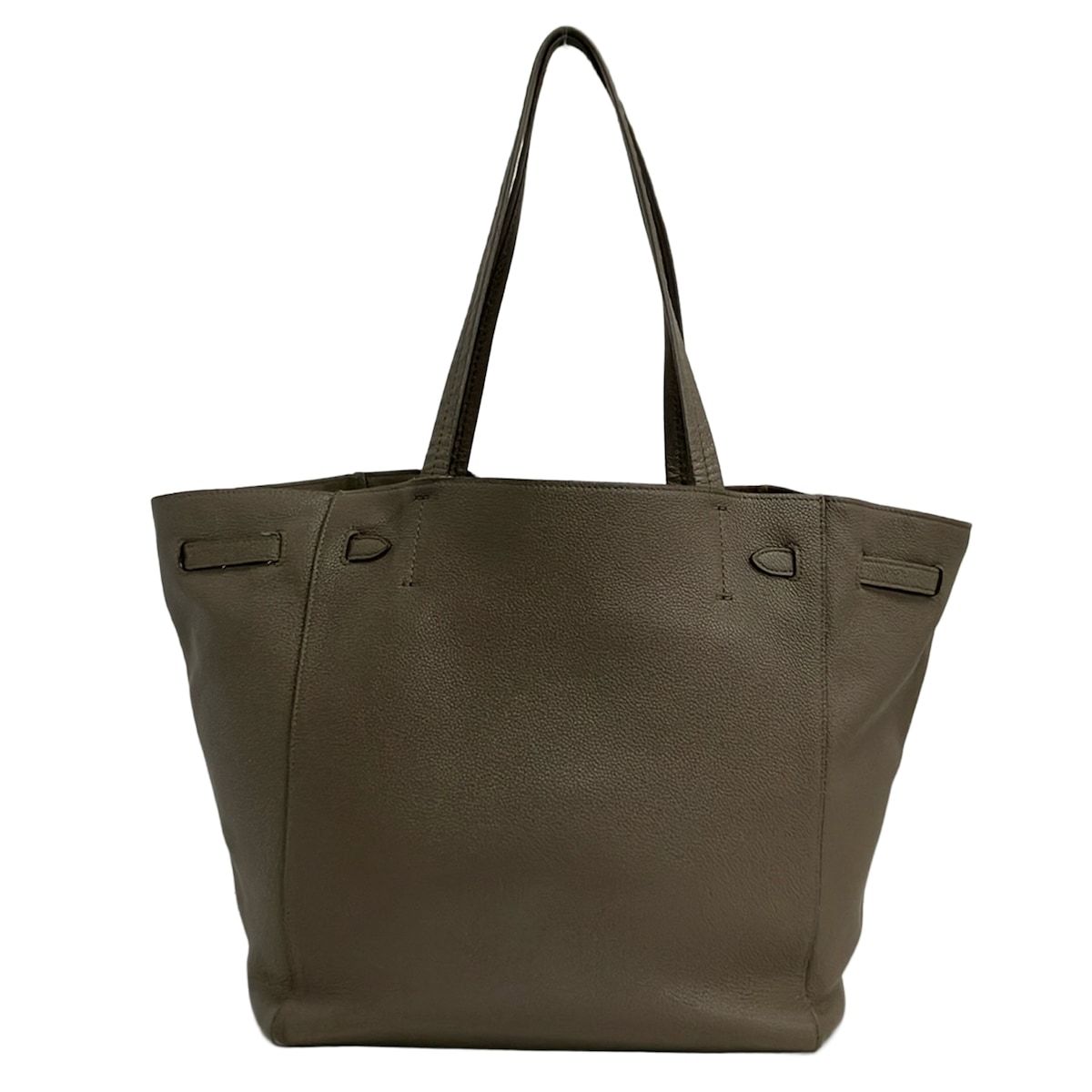 Celine Tote Cabas Phantom Small with Belt Gray Beige — view 3