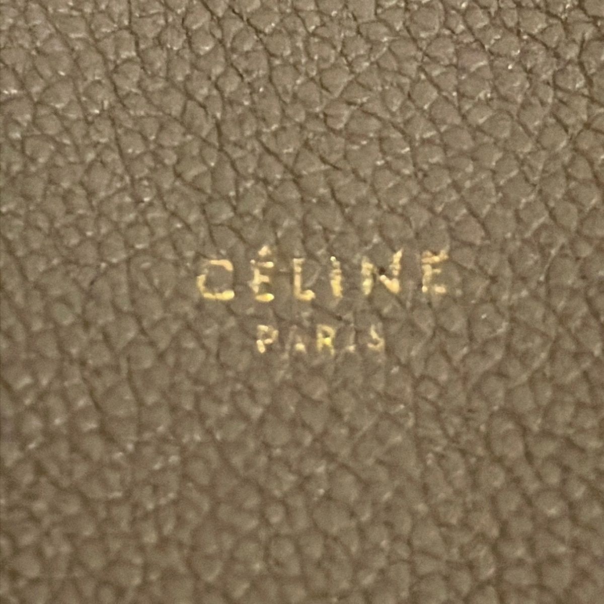 Celine Tote Cabas Phantom Small with Belt Gray Beige — view 9