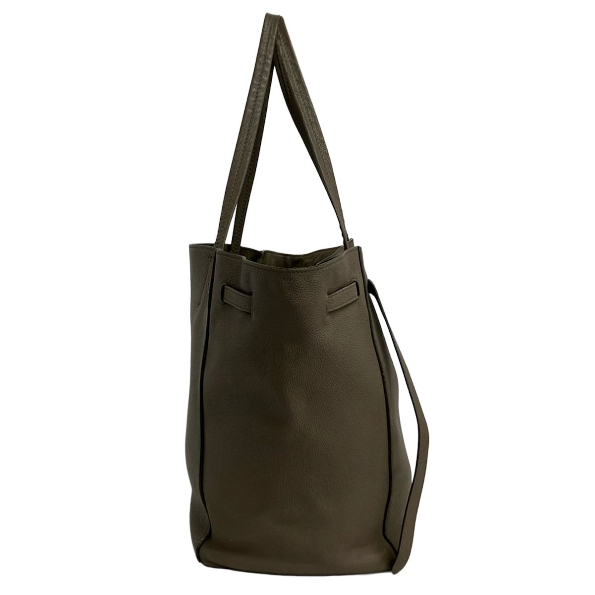 Celine Tote Cabas Phantom Small with Belt Gray Beige — view 2