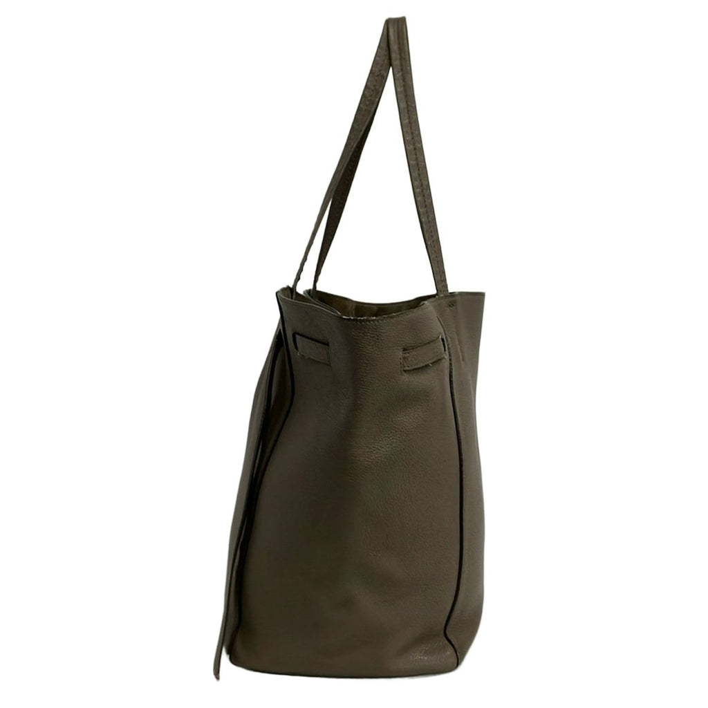 Celine Tote Cabas Phantom Small with Belt Gray Beige — view 4