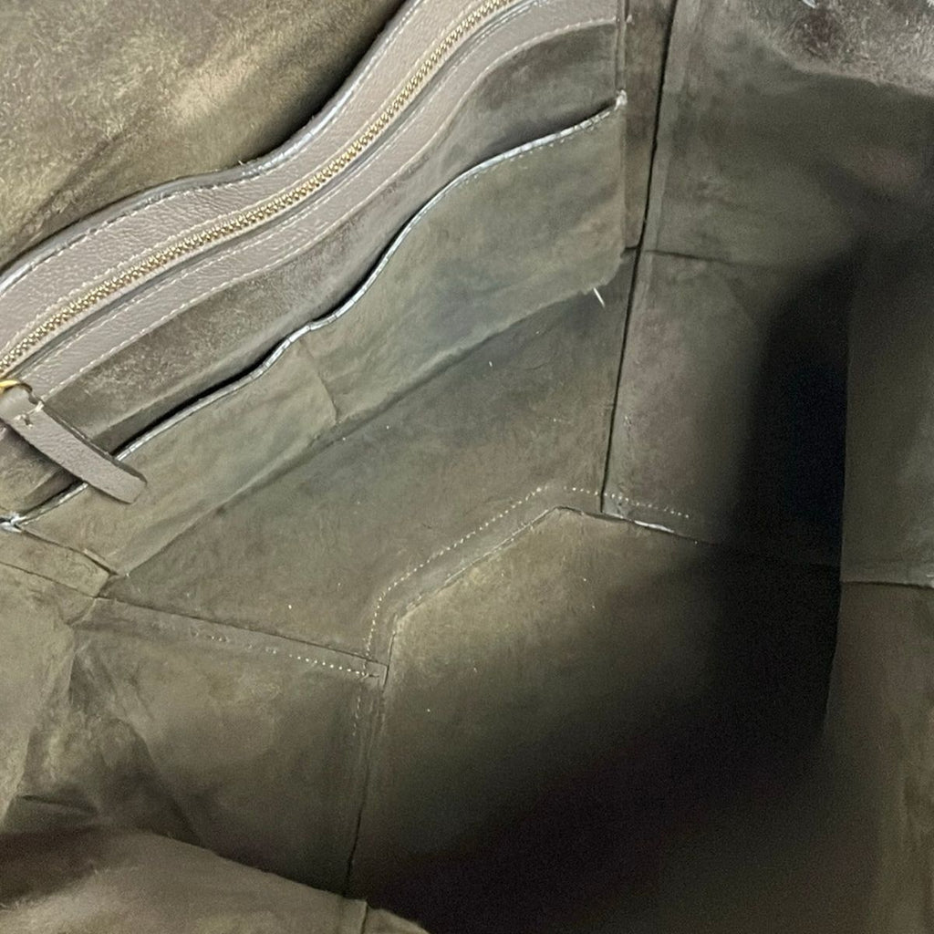 Celine Tote Cabas Phantom Small with Belt Gray Beige — view 7