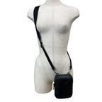 Prada Triangle Logo Mini Shoulder Bag Pouch Leather Black Practical — view 9