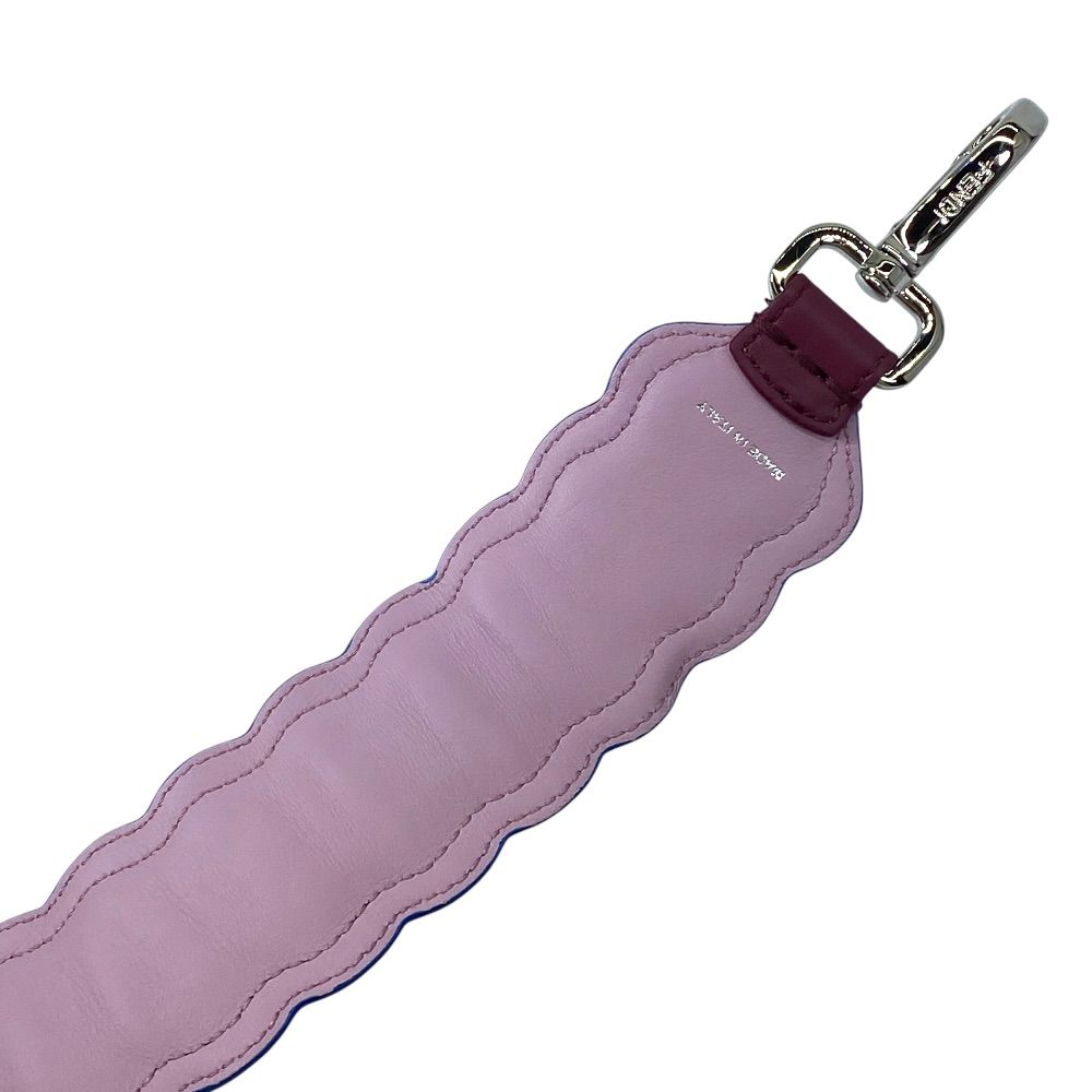 Fendi Strap Bag Leather Pearl Bordeaux White — view 9
