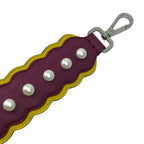 Fendi Strap Bag Leather Pearl Bordeaux White — view 2
