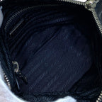 Prada Triangle Logo Pouch Makeup Case Nylon Black Practical — view 6