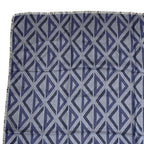 Dior Homme CD Diamond Logo Scarf Shawl Silk Wool Navy Gray — view 7
