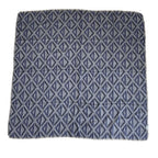 Dior Homme CD Diamond Logo Scarf Shawl Silk Wool Navy Gray — view 3