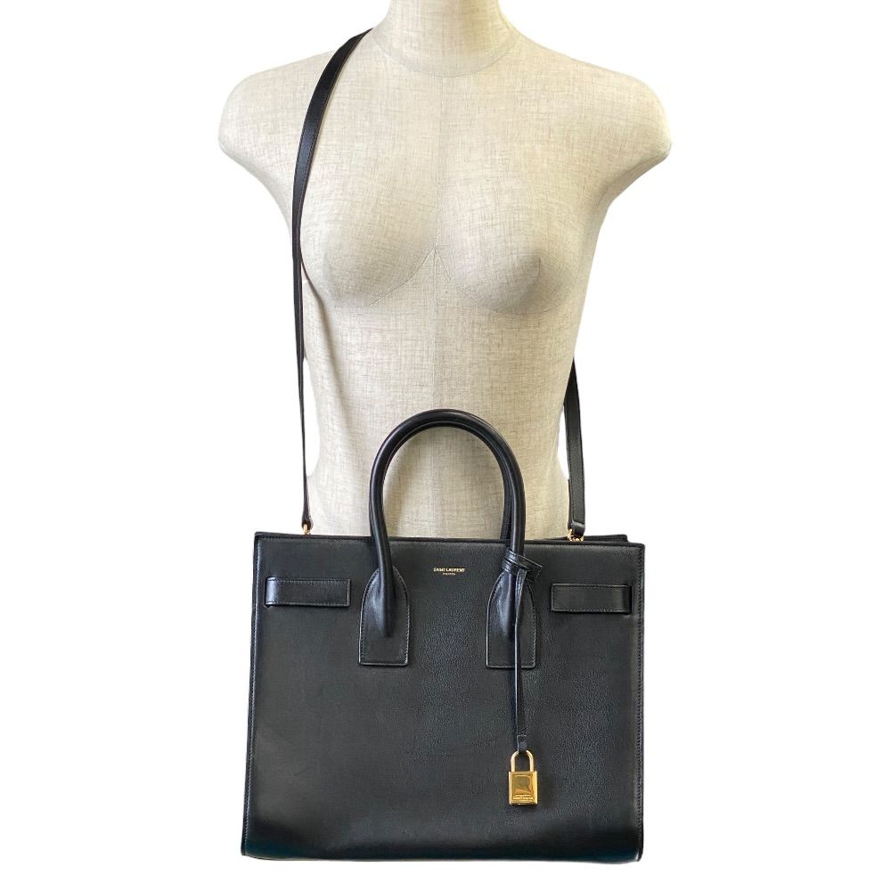 Saint Laurent Paris Sac de Jour Small 2-Way Shoulder Bag Leather Black — view 8