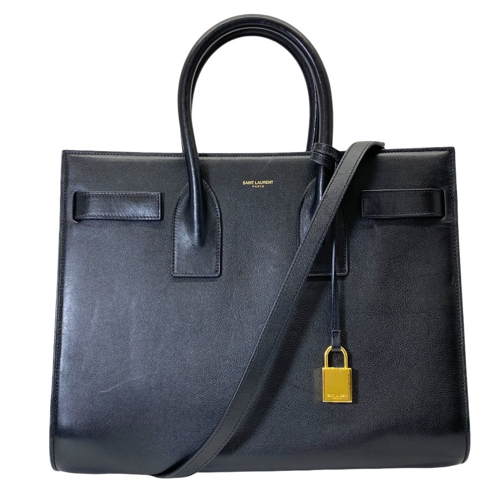 Saint Laurent Paris Sac de Jour Small 2-Way Shoulder Bag Leather Black