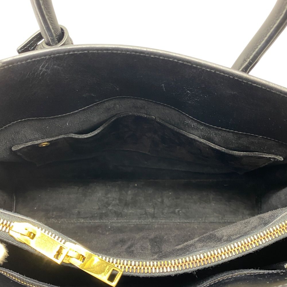 Saint Laurent Paris Sac de Jour Small 2-Way Shoulder Bag Leather Black — view 4