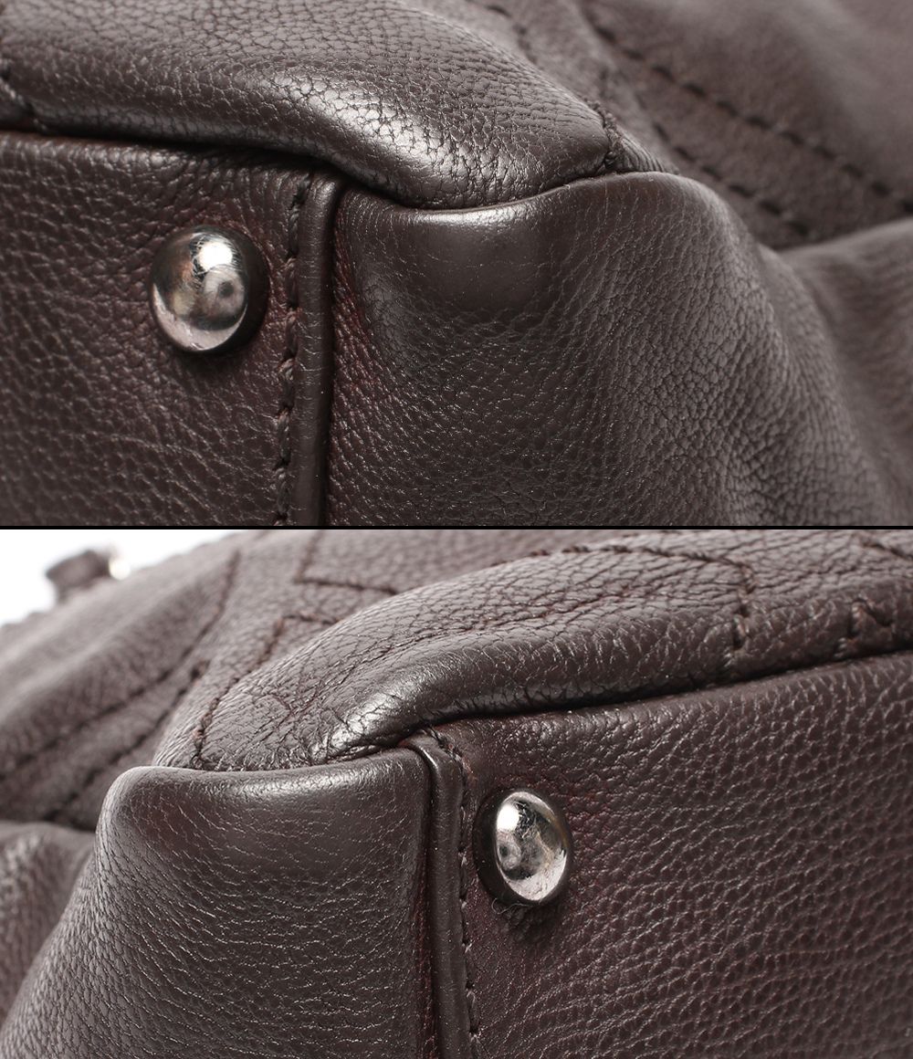 Chanel Chain Tote Shoulder Bag Silver Diamond Stitch — view 5