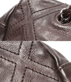 Chanel Chain Tote Shoulder Bag Silver Diamond Stitch — view 9