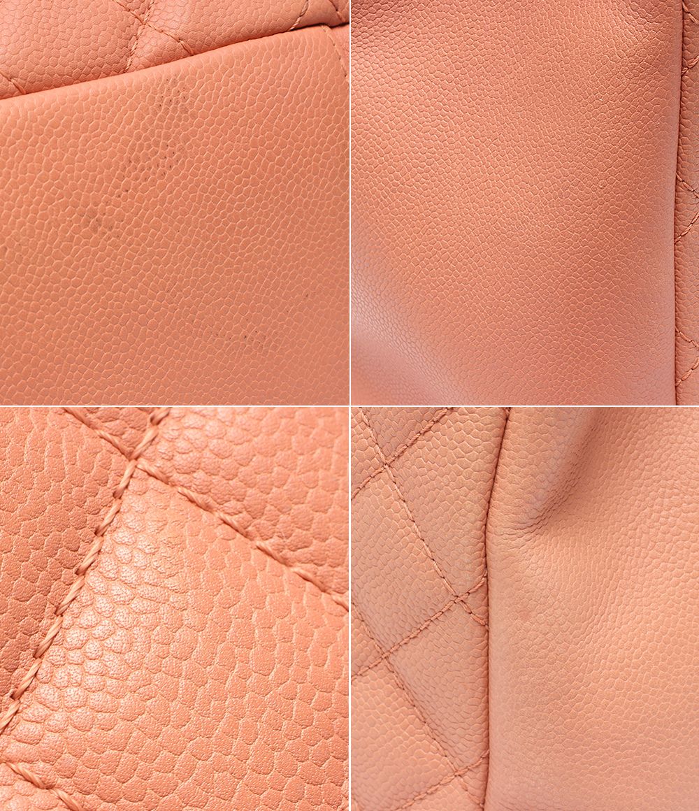 Chanel Chain Tote Shoulder Bag Silver Quilted Caviar Leather — view 7