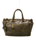 Prada 2-Way Shoulder Bag Leather Vitello Shine