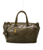 Prada 2-Way Shoulder Bag Leather Vitello Shine