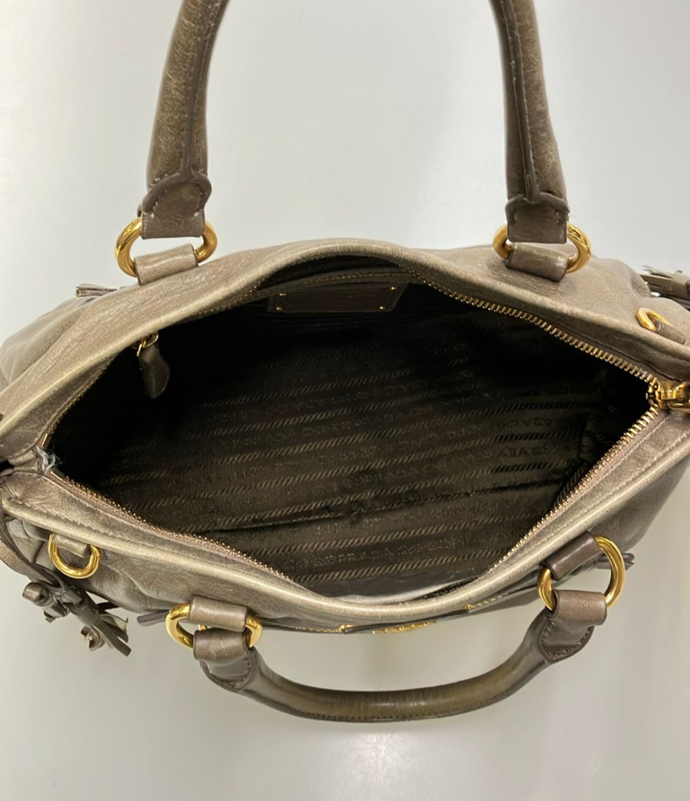 Prada 2-Way Shoulder Bag Leather Vitello Shine — view 5