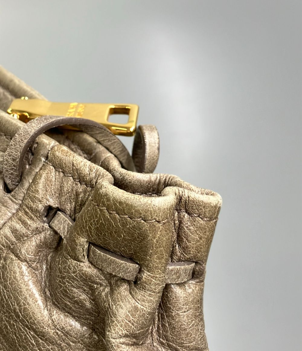 Prada 2-Way Shoulder Bag Leather Vitello Shine — view 8