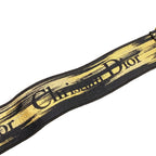 Dior Shoulder Strap Light Blanc Black Leopard Print Embroidery Leather — view 5