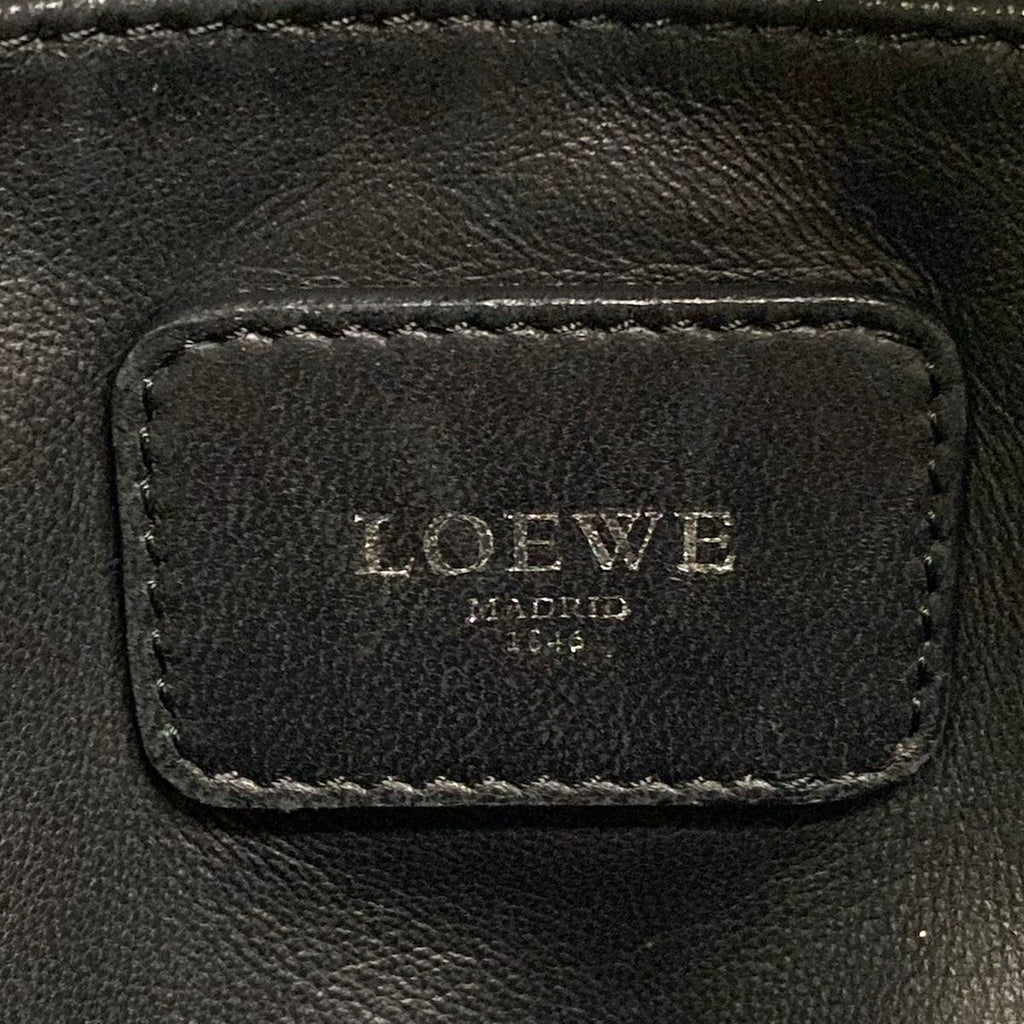 Loewe Handbag Amazona 36 Black Leather — view 9