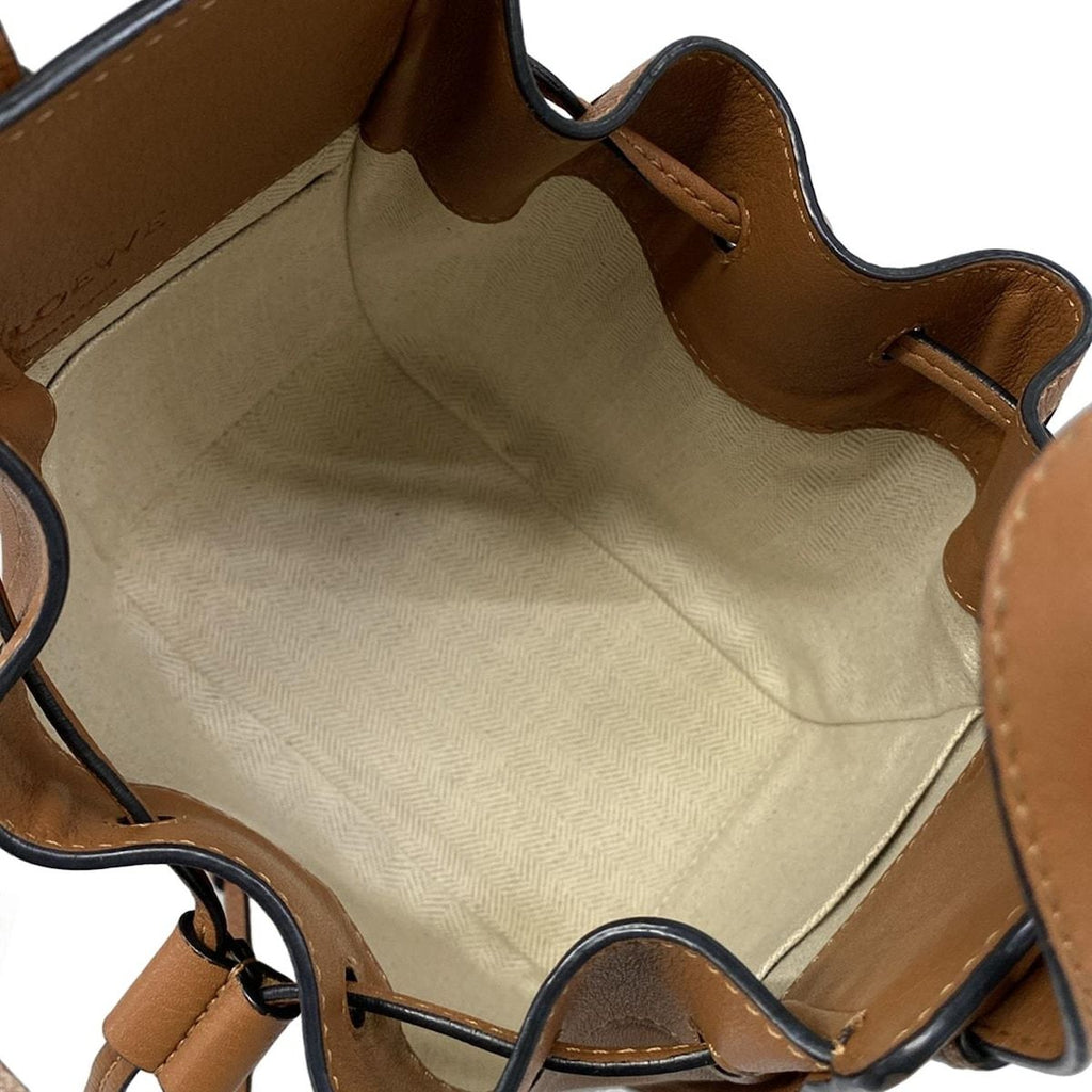 Loewe Handbag Hammock Drawstring Bag Mini Brown — view 7