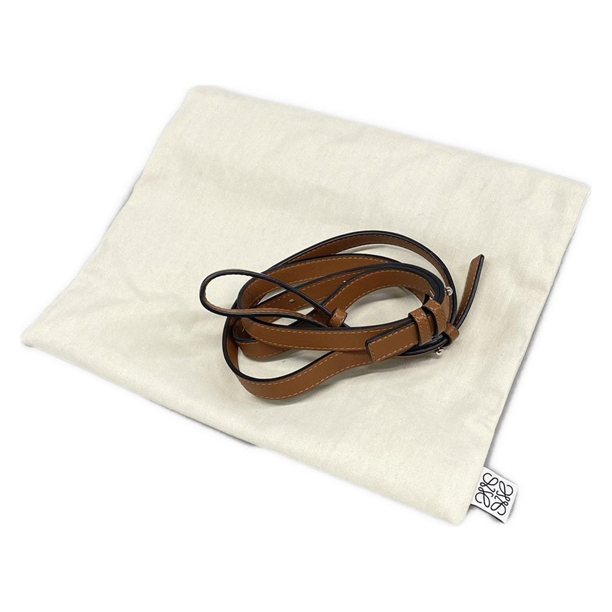 Loewe Handbag Hammock Drawstring Bag Mini Brown — view 8
