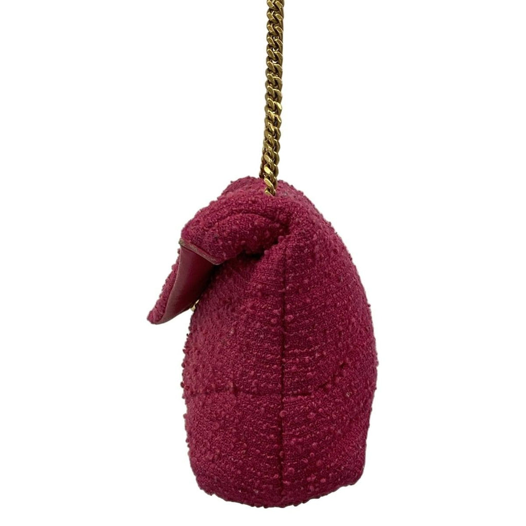 Saint Laurent Paris Shoulder Bag Pink Chain — view 4