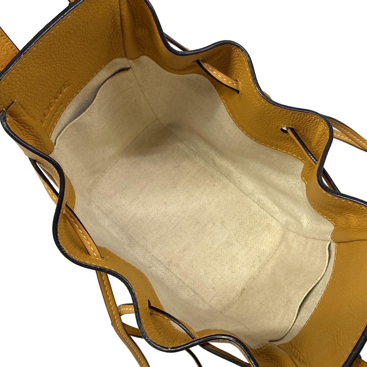 Loewe Handbag Hammock Drawstring Bag Mini Yellow — view 7