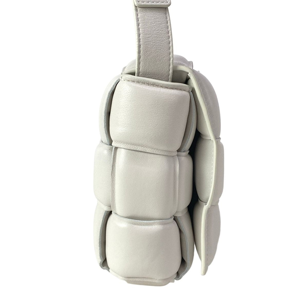 Bottega Veneta Shoulder Bag Padded Cassette Light Gray Lambskin — view 2