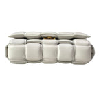 Bottega Veneta Shoulder Bag Padded Cassette Light Gray Lambskin — view 5