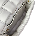 Bottega Veneta Shoulder Bag Padded Cassette Light Gray Lambskin — view 7