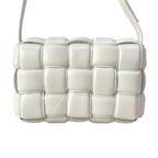Bottega Veneta Shoulder Bag Padded Cassette Light Gray Lambskin — view 3
