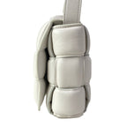 Bottega Veneta Shoulder Bag Padded Cassette Light Gray Lambskin — view 4