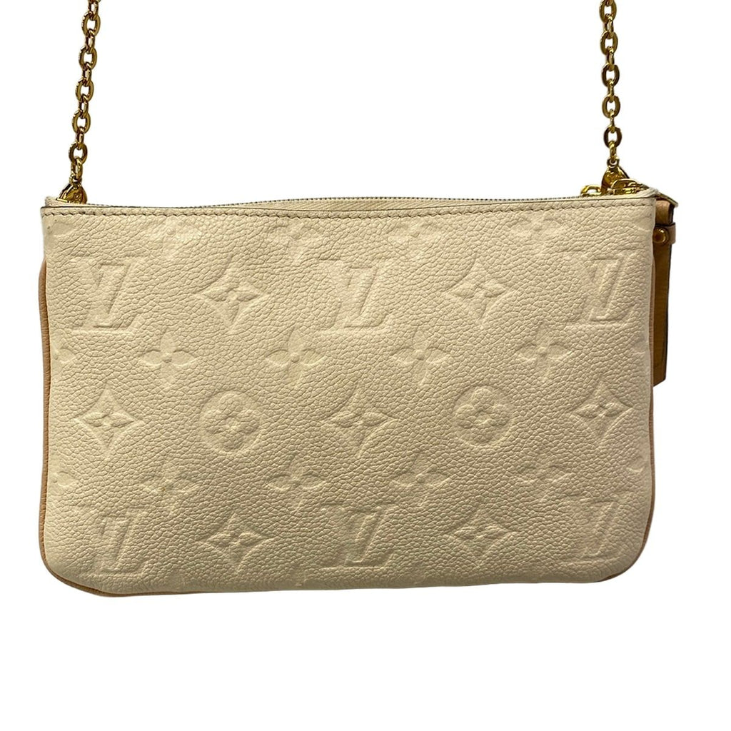 Louis Vuitton Shoulder Bag Monogram Empreinte Pochette Double Zip Beige Dore — view 3