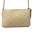 Louis Vuitton Shoulder Bag Monogram Empreinte Pochette Double Zip Beige Dore — view 3