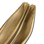Louis Vuitton Shoulder Bag Monogram Empreinte Pochette Double Zip Beige Dore — view 7