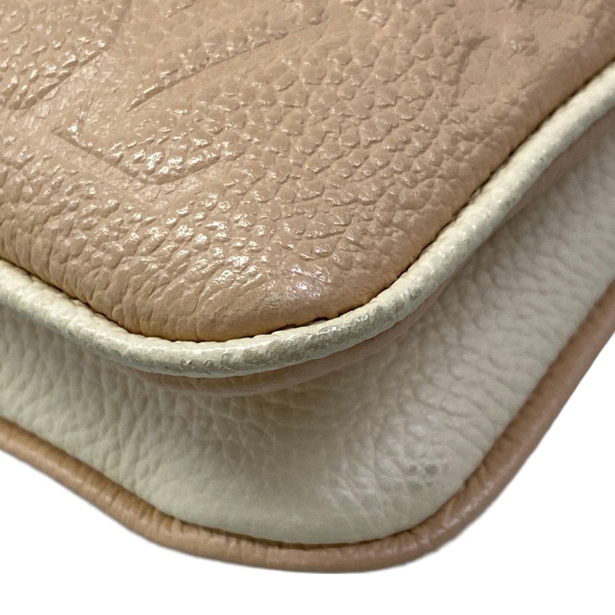 Louis Vuitton Shoulder Bag Monogram Empreinte Pochette Double Zip Beige Dore — view 6