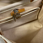 Hermes Handbag Herbag PM Beige Brown Gold — view 7