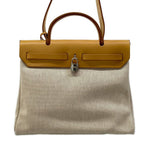 Hermes Handbag Herbag PM Beige Brown Gold — view 3