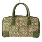 Loewe Handbag Amazona 23 Khaki Ivory Leather — view 3