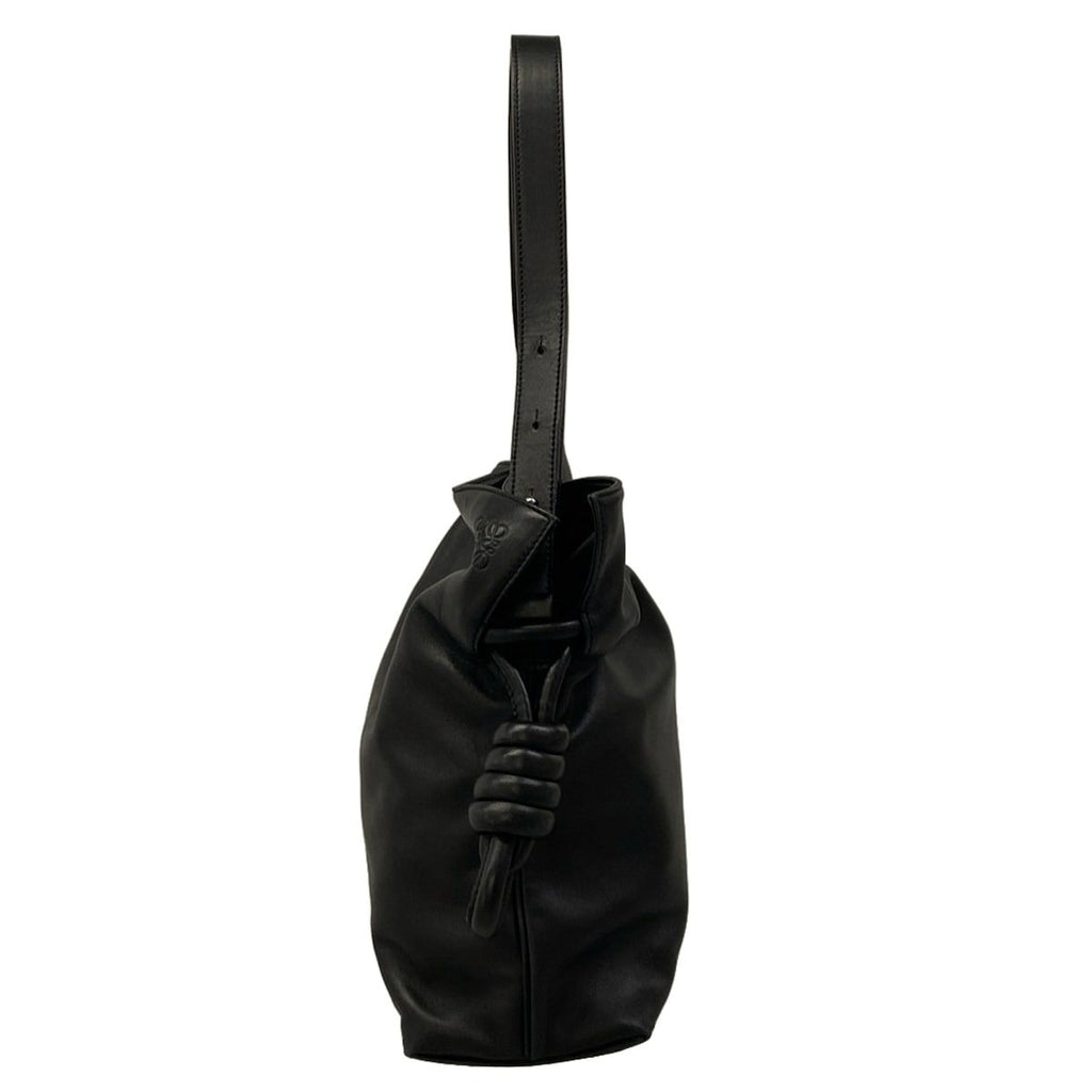 Loewe Shoulder Bag Flamenco Knot 26 Black Leather — view 4