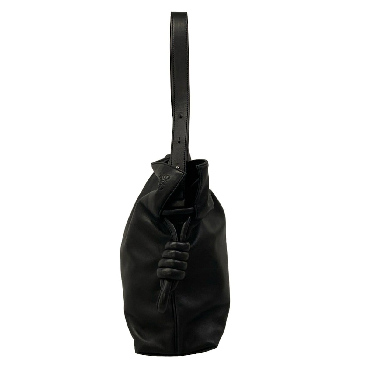 Loewe Shoulder Bag Flamenco Knot 26 Black Leather — view 4