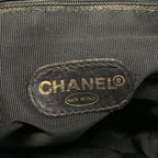 Chanel Backpack Triple Coco Black Chain Shoulder Gold CC Logo — view 8