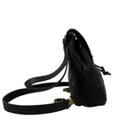 Chanel Backpack Triple Coco Black Chain Shoulder Gold CC Logo — view 2