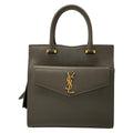 Saint Laurent Paris Handbag Uptown Small Dark Gray Leather