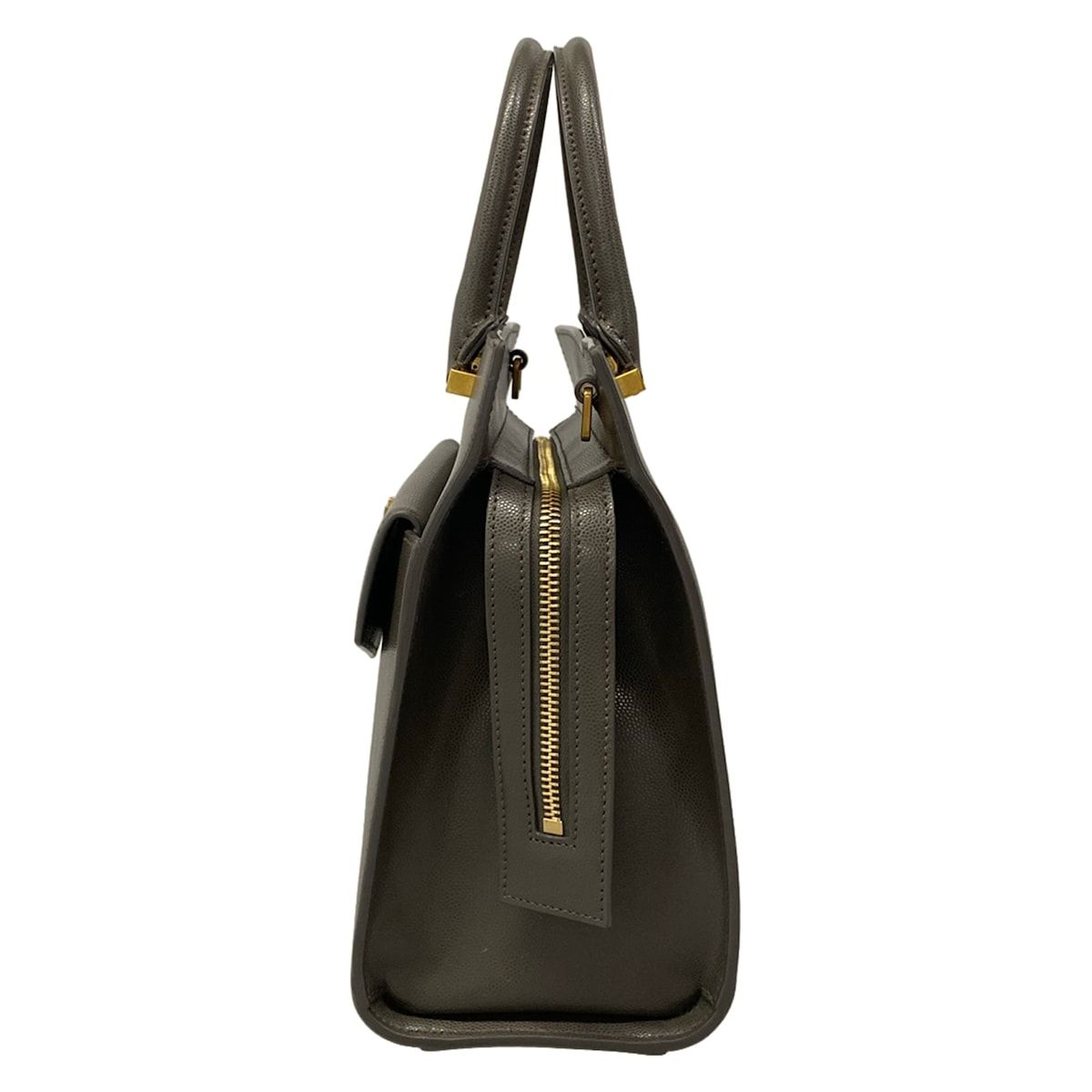 Saint Laurent Paris Handbag Uptown Small Dark Gray Leather — view 4