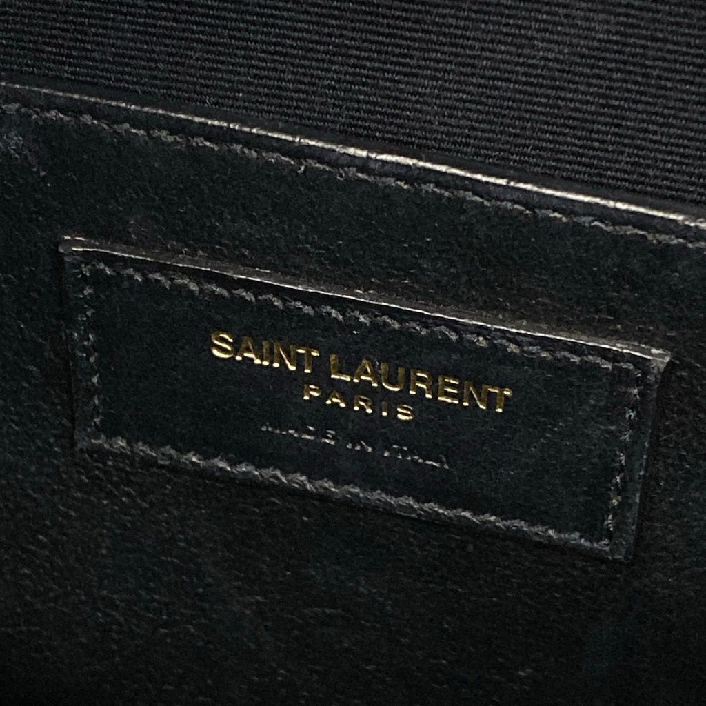Saint Laurent Paris Handbag Uptown Small Dark Gray Leather — view 9