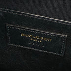 Saint Laurent Paris Handbag Uptown Small Dark Gray Leather — view 9